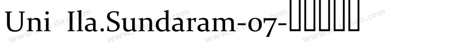 Uni Ila.Sundaram-07字体转换